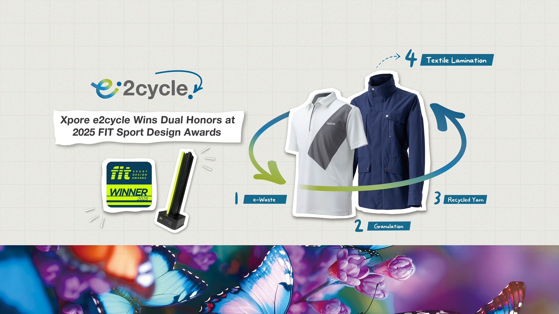 Xpore e2cycle Wins Dual Honors at 2025 FIT Sport Design Awards