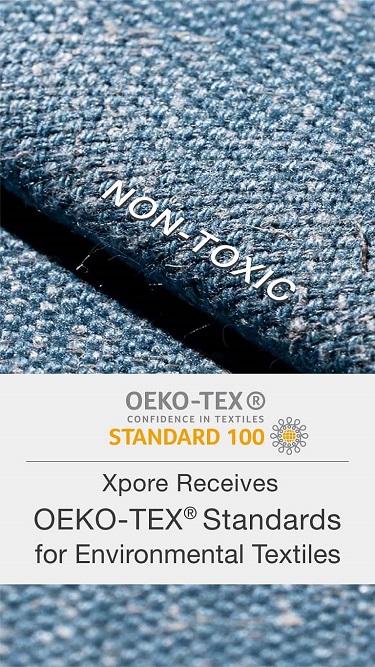 Xpore Receives OEKO-TEX® Standards for Environmental Textiles