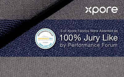 3 of Xpore Fabrics Were Awarded as “100％ Jury Like” by Performance Forum
