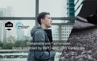 Sustainable and Fashionable! Xpore Awarded by ISPO and GRS